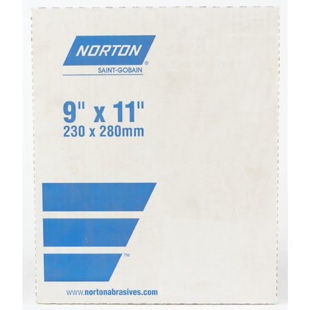 Norton Abrasives Norton 11 in. L X 9 in. W 80 Grit Aluminum Oxide Sandpaper 1 pk 50397-038